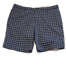 GREG NORMAN Shorts Men&#39;s Size  40 Blue Plaid Performance Golf Shorts - £12.01 GBP