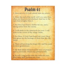  Psalm 61 Chapter Gold Bible Canvas Christian Wall Art Ready to  - £59.79 GBP+
