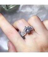 3 Carat 925 Sterling Silver Moissanite Ring - $2,476.27 MXN
