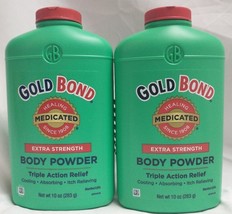 2X Gold Bond Body Powder Medicated Extra Strength 10 oz With Talc - £55.43 GBP