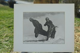 1978 &#39;&#39;WINTER RACING&#39;&#39;Motorcycle on Frozen Lake 3rd Place  Rockwell Camera club - £72.72 GBP