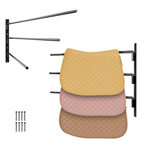 VEVOR Wall Mounted Saddle Rack, 30.9 x 29.9 x 5.5 in, 2 Packs, Three Tiers  - $32.99