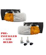 STERLING TRUCK 9522 9513 1999-2009 HEADLIGHTS HEAD LAMPS LIGHTS PAIR W/L... - $425.69