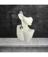 Black and White Long Drop Earrings  - $24.75