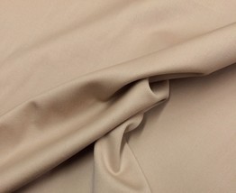 Replin Wool Sateen Khaki Beige 100% Wool Aircraft Upholstery Fabric By Yard 54&quot;W - £20.53 GBP