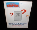 Fantasy Empire Magazine 1984 Collector&#39;s Edition No. 4 Terrance Dicks - £9.48 GBP