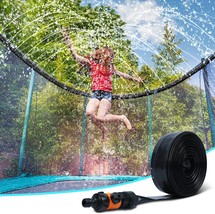 Trampoline Sprinkler for Kids Outdoor Trampoline Water Sprinkler for Kids and Ad - £29.16 GBP