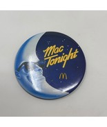 Vintage McDonald&#39;s 1980&#39;s Mac Tonight Button 3&quot; Pin - £9.36 GBP