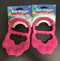 Sno-Digger Snow Sand Diggers Pink Ideal Scoop And Build Sno Much Fun Set... - $9.89