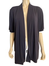 NWT Talbots Plus Petite Navy Short Sleeve Open Cardigan Size 3Xp - £47.62 GBP