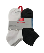 New Balance Men&#39;s Low Cut Socks White/Gray/Black 6-PK sz 6-12.5 Active C... - £12.09 GBP
