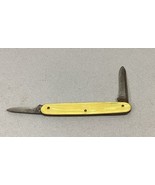 Vintage Yellow Fairmount Cutlery Co.  2 Blade Pocket Knife - €12,71 EUR
