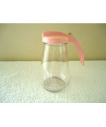 Vtg Federal Tool Corp.Glass Syrup Bottle With Plastic Pink Top &quot; BEAUTIF... - £15.39 GBP