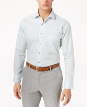 Alfani Men&#39;s Classic Fit Shirt, Color:White&amp;Mint , XL-17-17.5 x 32/33  M... - £19.54 GBP