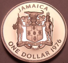 Rare Proof Jamaica 1976 Dollar~24,000 Minted~Prime Minister~ ng - £13.04 GBP