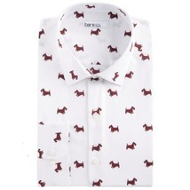 Bar Iii Mens Slim-Fit Stretch Scottie Print Dress Shirt, Size Small - £22.15 GBP