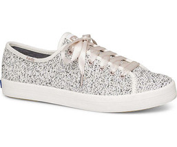 Keds Womens Kickstart Two Tone Boucle Sneakers Size 5.5 Color White - £47.08 GBP