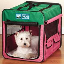 Collapsible Dog Crate Portable Pet Travel Colorful Mesh Panel Window Choose Size - £75.73 GBP+