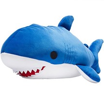 23.6&quot; Large Blue Shark Plush Pillow, Stuffed Animal Toy, Kids Gifts For Birthday - £37.95 GBP