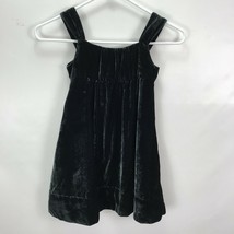 GAPKids Girls Velour Dress XS (4-5) Babydoll Empire Waist Teal Green Holiday EUC - $14.84