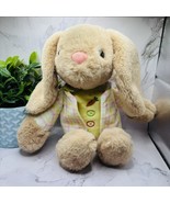 Fengtuo International (HK) Easter Bunny Rabbit Tan Plush Pink Embroidere... - $11.34