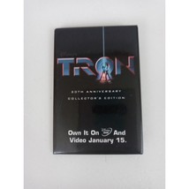 Tron 20&#39;th Anniversary Collectors Edition Disney DVD &amp; Video Promo Butto... - $157.11 MXN