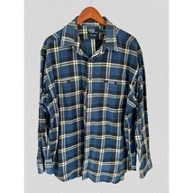 POLO by Ralph Lauren Cowboy Workshirt Blue Tartan Heavy Cotton Front But... - $555.02 MXN