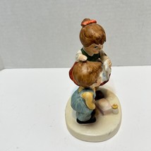 Vintage Lefton Siblings Boy and Girl Figurine Hand Painted 5 x 3.75 x 3 inch - £13.90 GBP