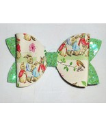 NEW Easter Bunny Peter Rabbit Girls 3.5-Inch Hair Bow Clip - $8.21 CAD