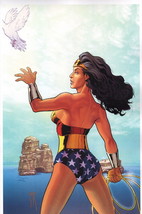 Stephane Roux Signed Dc Comics Jla Art Print ~ Wonder Woman - £31.13 GBP
