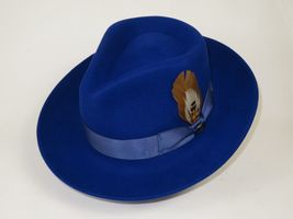 Bruno Capelo Hat Australian Wool Fedora Teardrop Crushable Bel Air BL593 Royal image 3