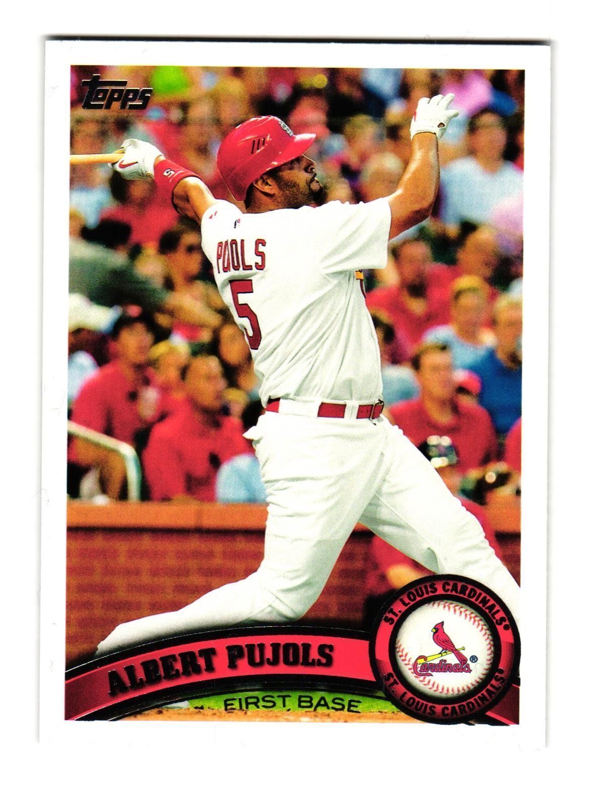 Primary image for 2011 Topps Baseball Albert Pujols 100 St Louis Cardinals First Base Card