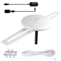 200 Miles Outdoor Digital TV Antenna HDTV Amplified Signal 1080p Mile Lo... - £69.60 GBP