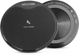 5Core 15W Qi Wireless Charger Fast Charging Pad Dock For Samsung iPhone Black - £15.97 GBP