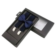 Elastic &amp; Adjustable Suspender &amp; Bow Tie Set for Boys Girls Children - Blue - $4.15