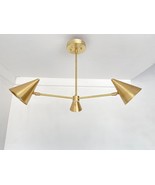 Mid Century Sputnik Chandelier Modern Brass 3 lighting Pendant gift item - £227.73 GBP