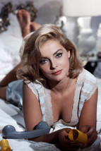 Virna Lisi Stunning Busty Pose Lying on Bed 18x24 Poster - $23.99