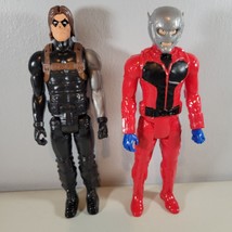 Marvel Titan Hero Action Figure Lot Winter Soldier and Ant Man 2015 11.5&quot; Tall - £14.68 GBP