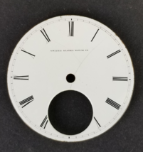 United States Watch Co pocket watch face white porcelain 1 9/16&quot; antique... - $474.79 MXN
