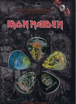 Iron Maiden&#39;Visages De Eddie &#39;Ensemble 5 Guitare Médiators/Médiators ~ sous - £11.08 GBP