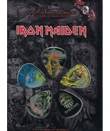 Iron Maiden&#39;Visages De Eddie &#39;Ensemble 5 Guitare Médiators/Médiators ~ sous - £11.06 GBP
