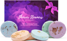 Aromatherapy Shower Steamers Variety Pack of 6 Shower Bombs Purple Set C... - $15.83