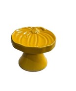 Holliday Fall Holiday Pumpkin Shaped Ceramic Stand 3x4Inches - $21.52 CAD