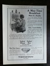 Vintage 1917 The Quaker Oats Company Full Page Original Ad 222 - £5.41 GBP
