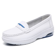 New Nurse Shoes White Women Work Wedge Flats Attendance Doctor Comfortable Soft  - £28.35 GBP