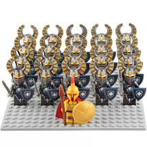 Roman Lion Heart Knight Minifigures Assembly Mini Building Block Toy - Set of 21 - £25.79 GBP