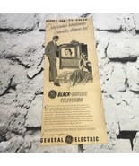 Vintage 1951 Print Ad General Electric Black-Daylight Television Adverti... - $9.89