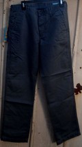 Haggar Life Khaki Plain Front Pants - Dark Gray - 30 x 32 - BRAND NEW - $26.72