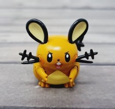 Nintendo Pokemon PVC DEDENNE 1.5&quot; Figure Tomy 2015 Creature Mouse - £5.17 GBP