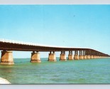 Bahia Honda Ponte Overseas Autostrada Chiave West Florida Fl Unp Cromo C... - $3.03